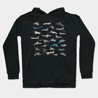 Modern Military Airplanes Hoodie